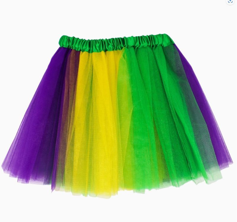 Purple, Green, + Gold Child&#39;s Tutu