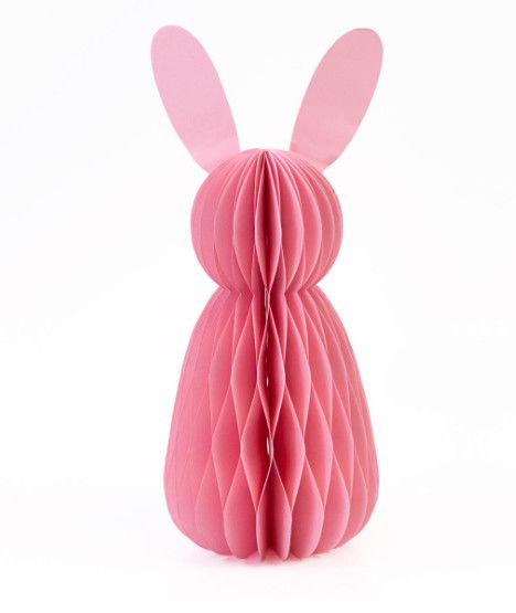 Accordion Paper Bunny, Color: Pink, Size: 12&quot;High