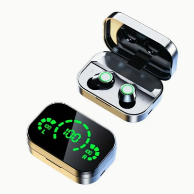 LEMi Wireless Headphones Digital Display Waterproof Game Headset with Microphone