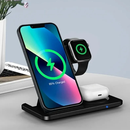 LEMi 3 in 1 Wireless Charger Stand Pad