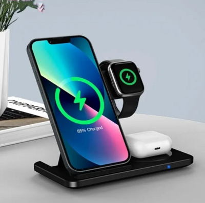 LEMi 3 in 1 Wireless Charger Stand Pad
