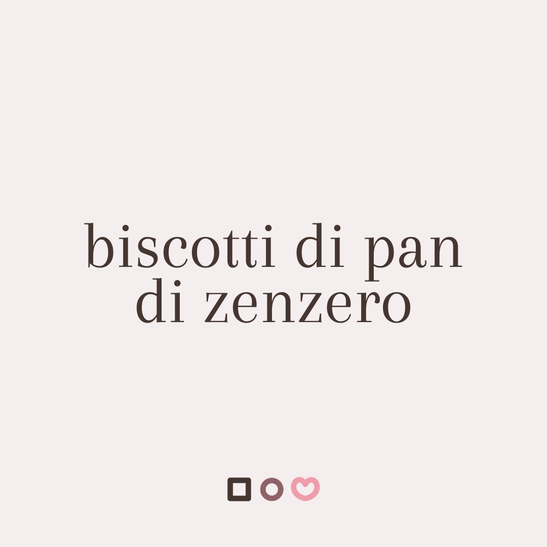 Ricetta biscotti pan di zenzero (ITALIANO)