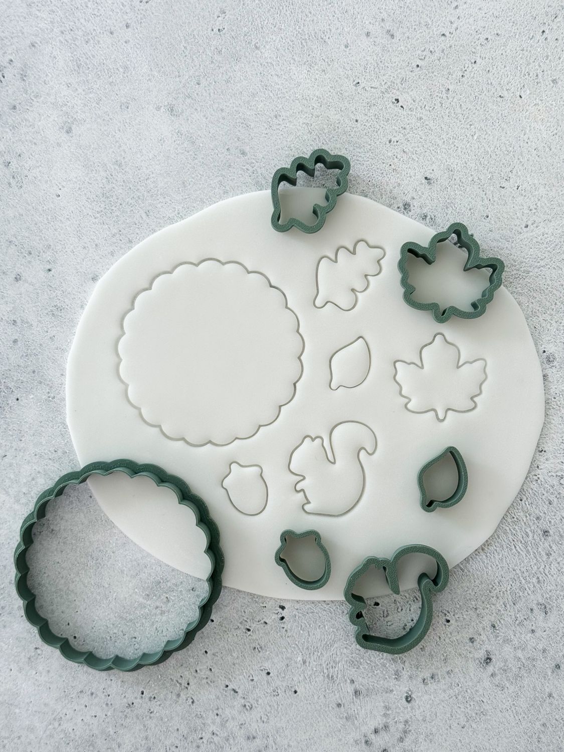 Autumn mini cookie cutters set
