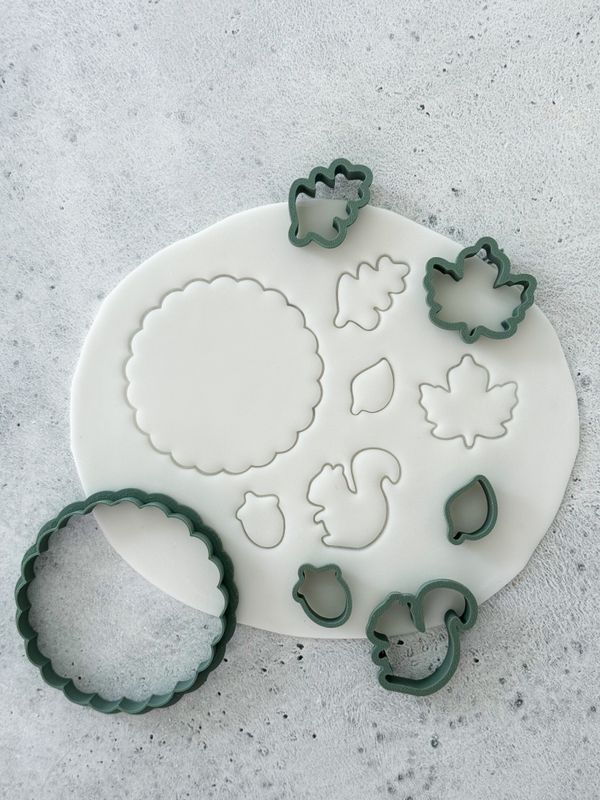 Autumn mini cookie cutters set