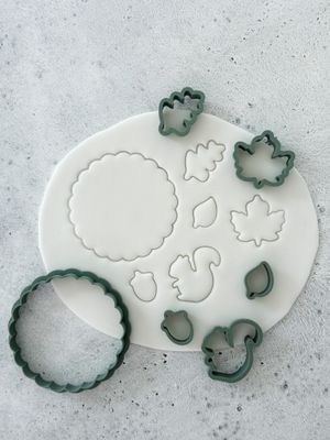 Autumn mini cookie cutters set