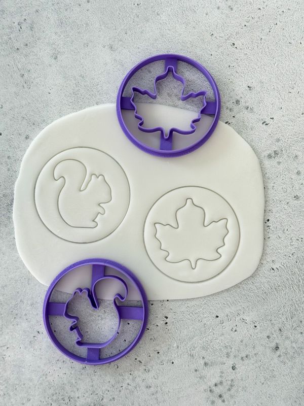 Autumn shaker cookie cutters