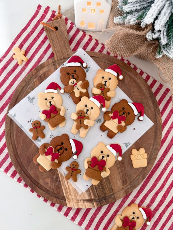 Santa Bear cookie cutter set