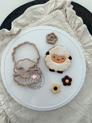 Sheep cookie cutter set