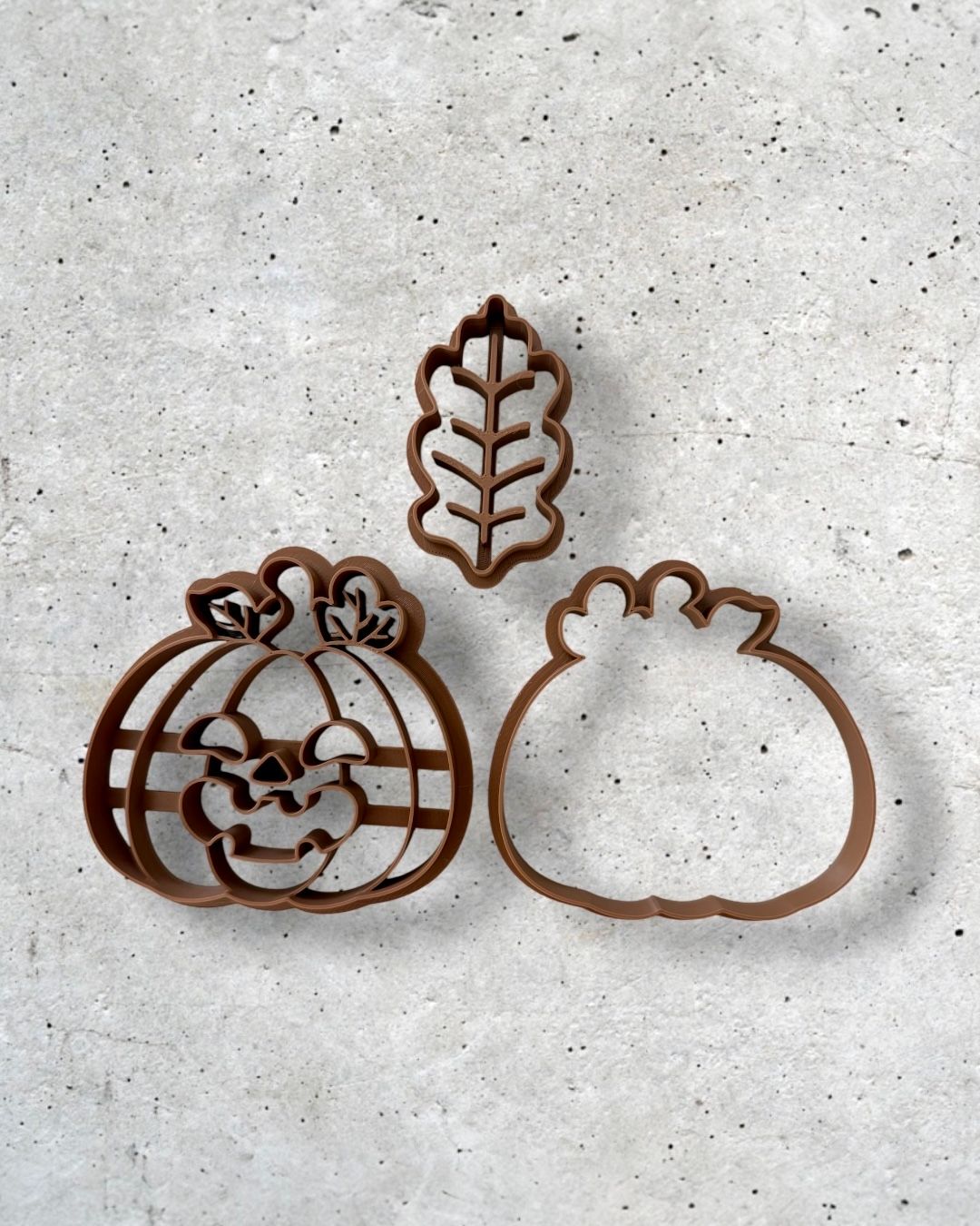 Halloween pumpkin linzer cookie cutter set of 3