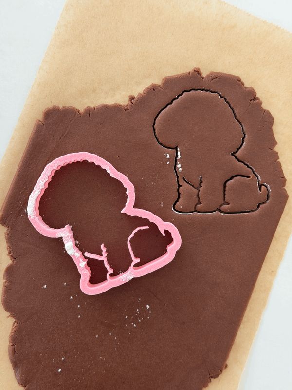 Toy poodle cookie cutter