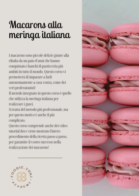 Corso completo Macarons alla meringa italiana (con video) ITALIANO