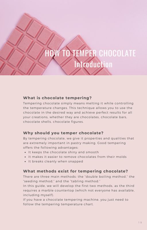 Chocolate tempering guide E-BOOK