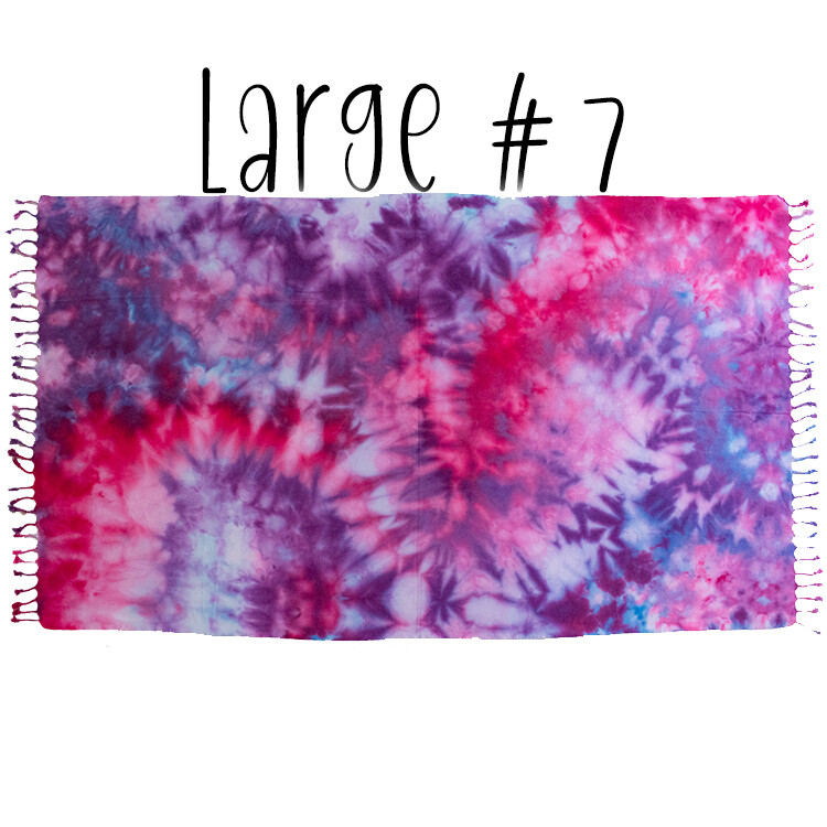 40"x70" ICE-DYED TURKISH TOWELS