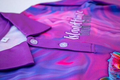 KIDS LONG-SLEEVED, BUTTON-UP FISHING SHIRT (Hypnotic Coral)