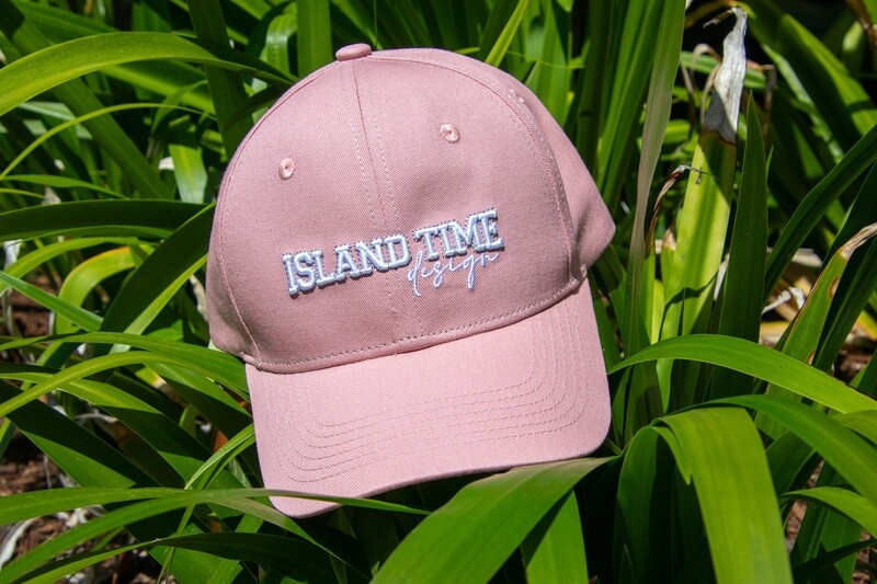 EMBROIDERED PONYTAIL CAP (Dusty Pink)