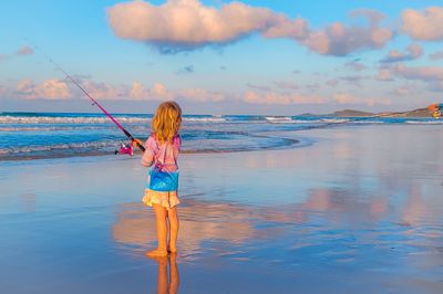 KIDS PREMIUM, LONG-SLEEVED ZIP-UP FISHING SHIRT (Ladies Gradient)