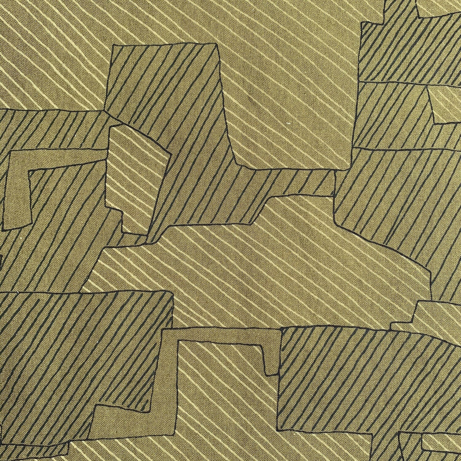 &quot;Khaki Green Geometric&quot; Face Mask