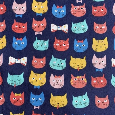 &quot;Multi-Colored Kitties&quot; Face Mask