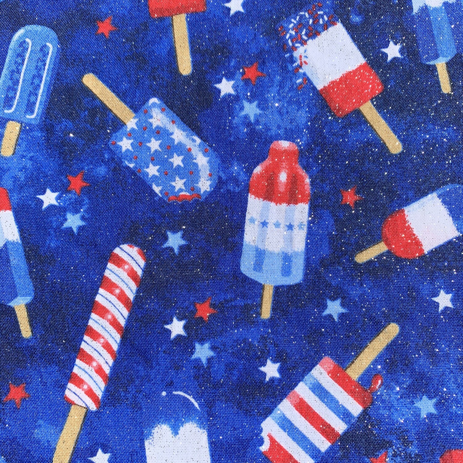 &quot;Happy Fourth Popsicles&quot; Face Mask