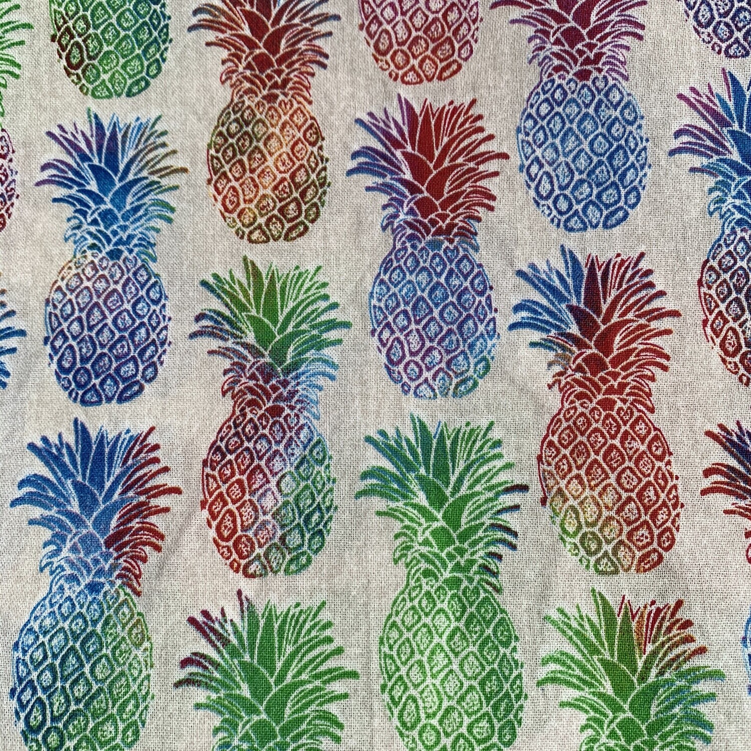&quot;Multi-Colored Pineapples&quot; Face Mask