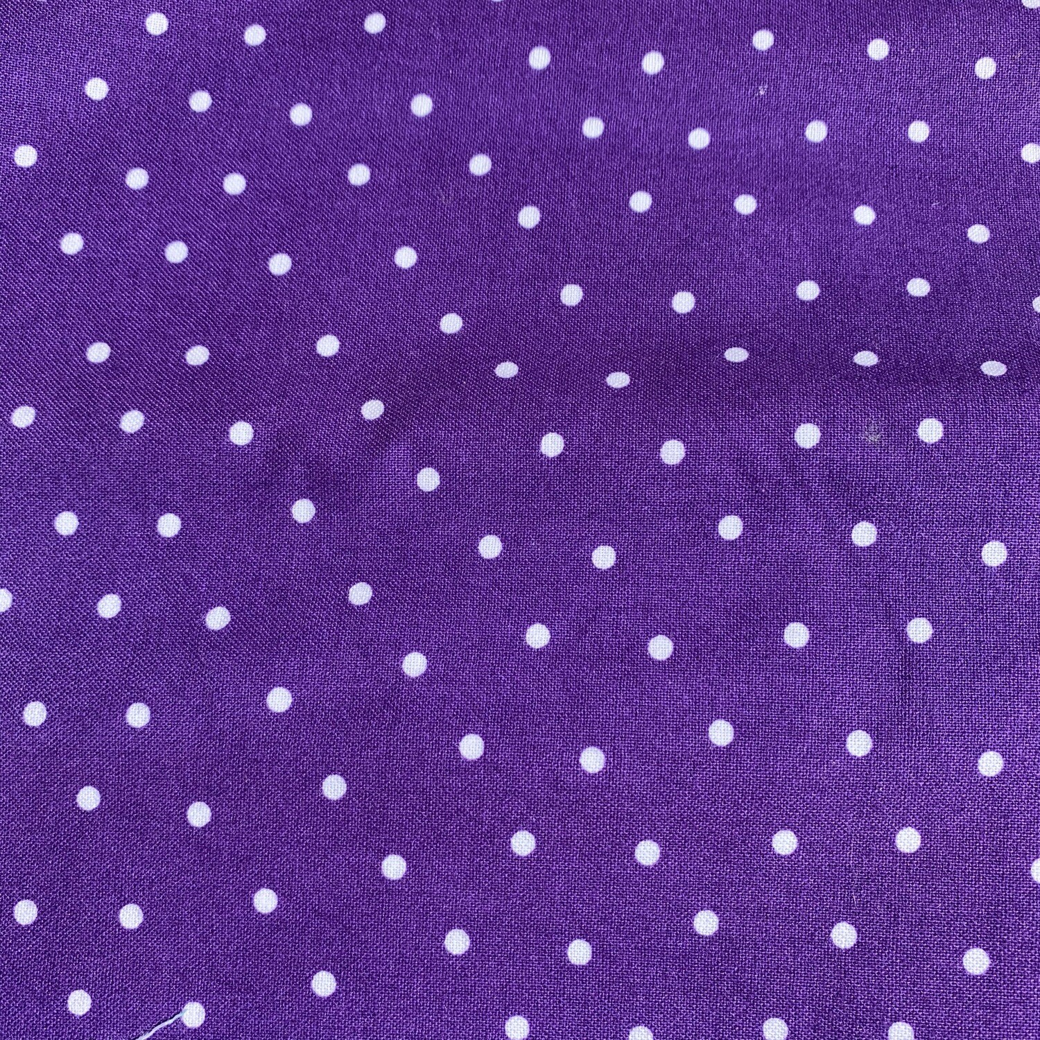 &quot;Purple &amp; White Polka Dot&quot; Face Mask