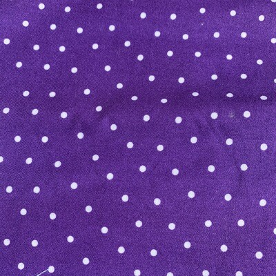 &quot;Purple &amp; White Polka Dot&quot; Face Mask