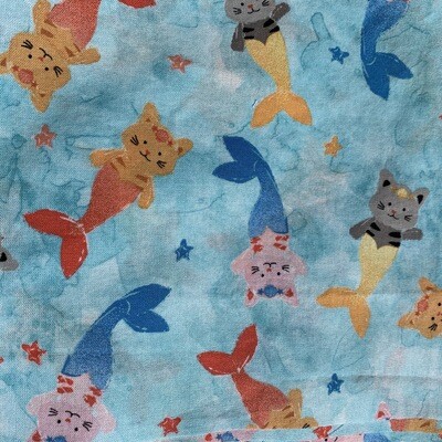 &quot;Kitty Mermaids&quot; Face Mask