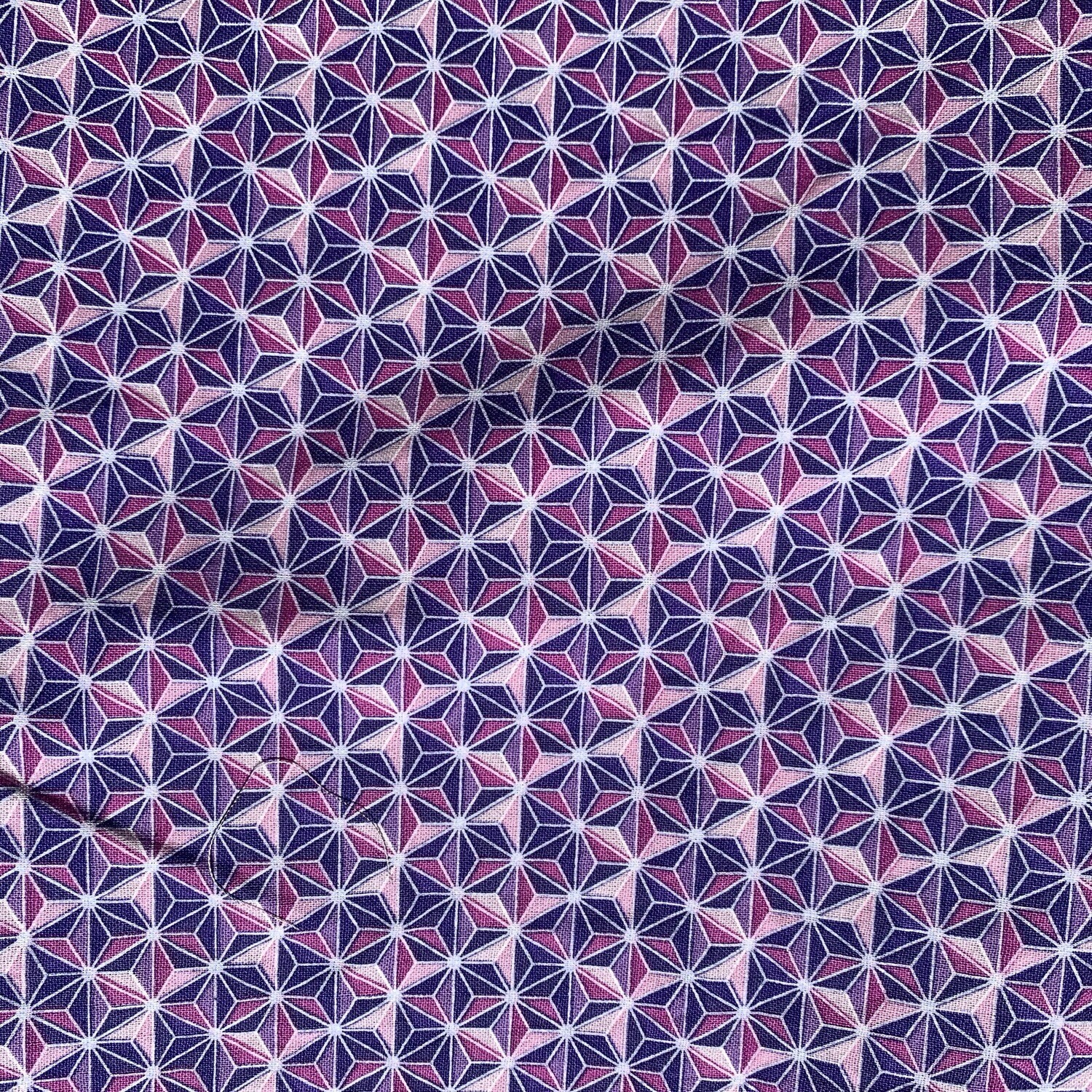 &quot;Purple Geometric&quot; Face Mask