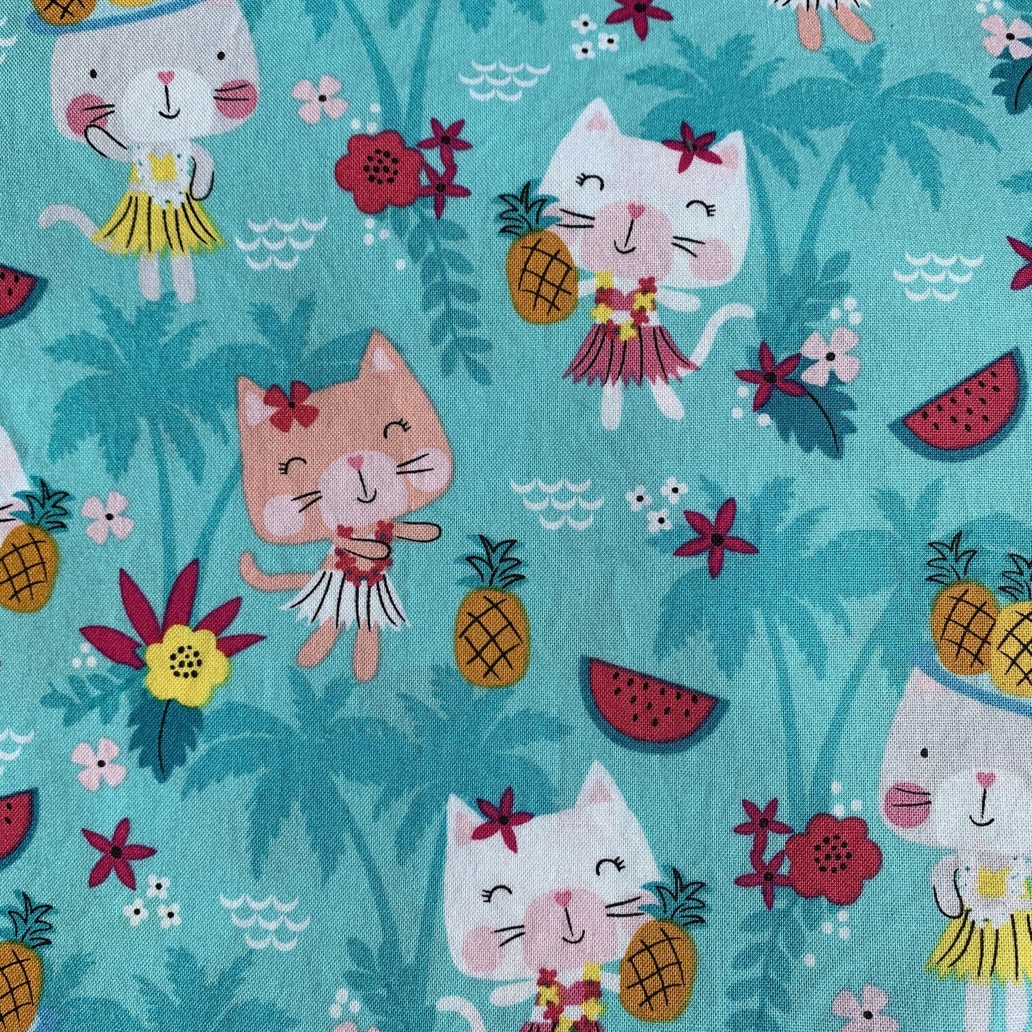 &quot;Hula Kitties&quot; Face Mask