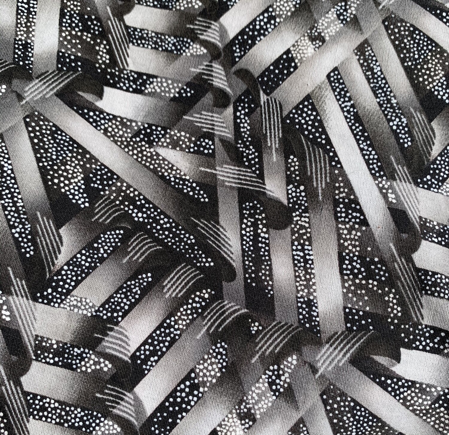 &quot;Black &amp; Gray Stripes&quot; Face Mask