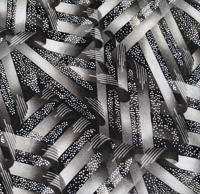 &quot;Black &amp; Gray Stripes&quot; Face Mask