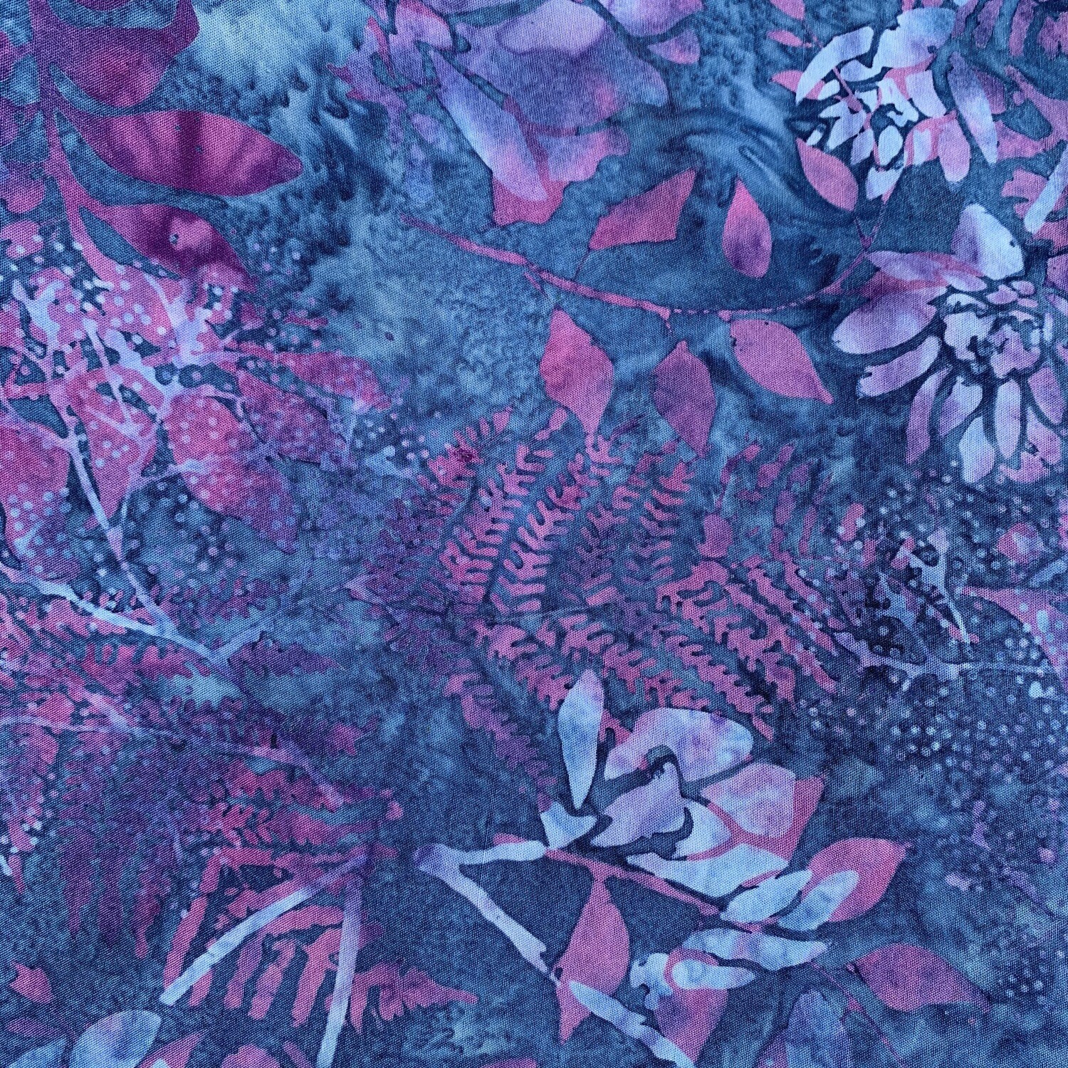 &quot;Blue &amp; Purple Batik&quot; Face Mask