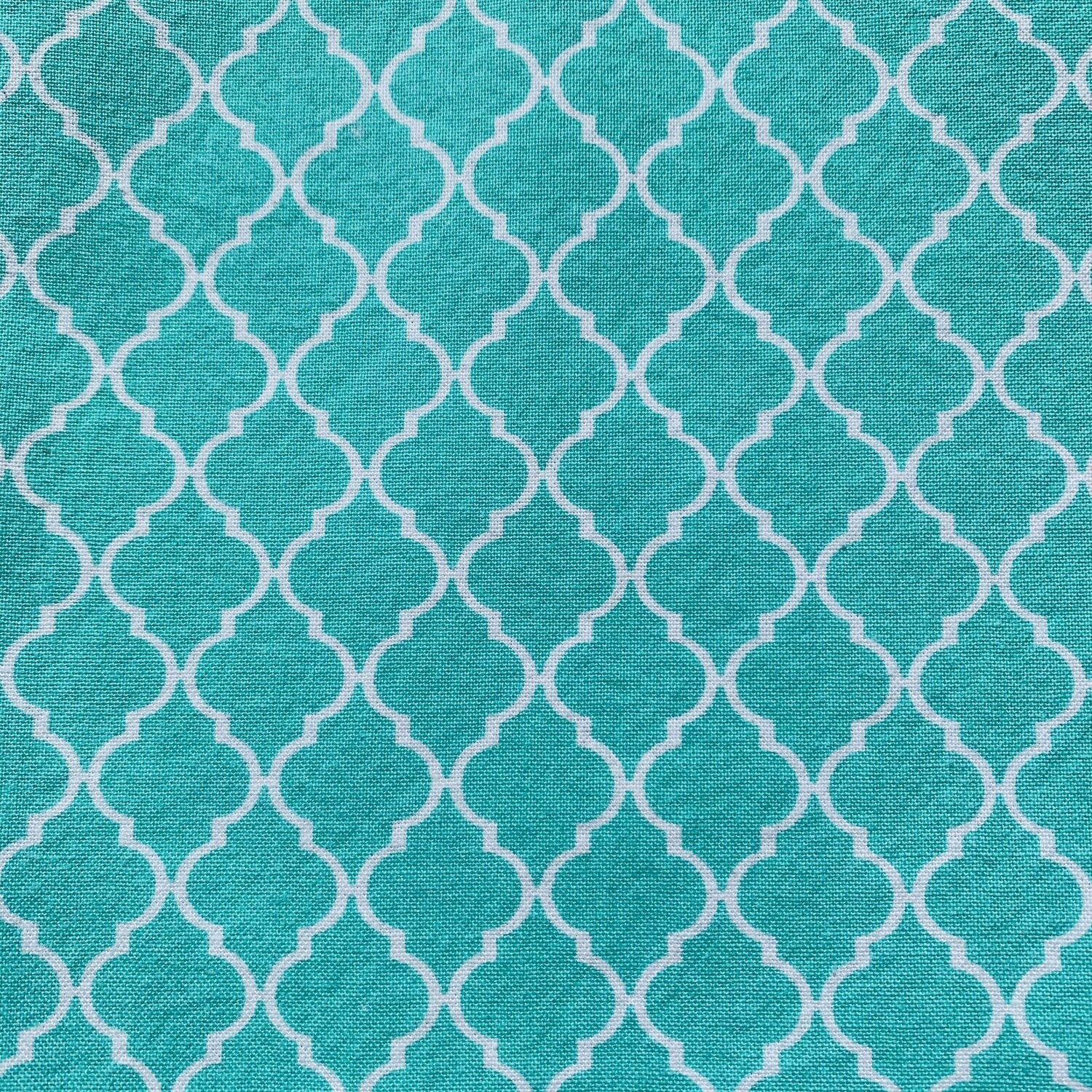 &quot;Teal Blue Trefoil&quot; Face Mask