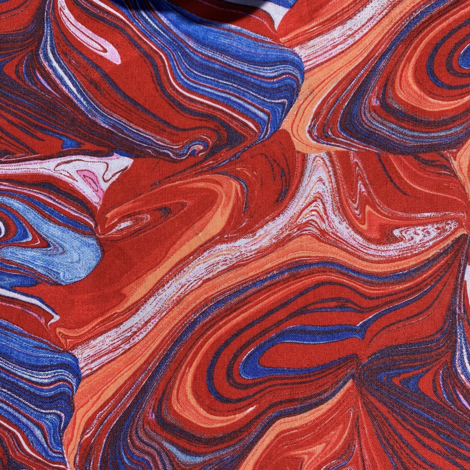 &quot;Red, White &amp; Blue Swirl&quot; Face Mask
