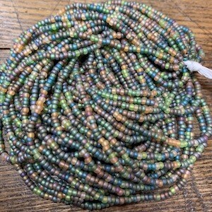 Czech &quot;Matte Rainforest&quot;Mix Size 11/0 Seed Bead Hank