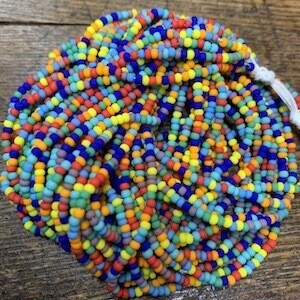 Czech &quot;Matte Rainbow&quot; Mix Size 11/0 Seed Bead Hank