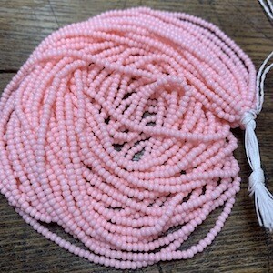Czech &quot;Opaque Baby Pink&quot; Size 11/0 Hank (#1235)