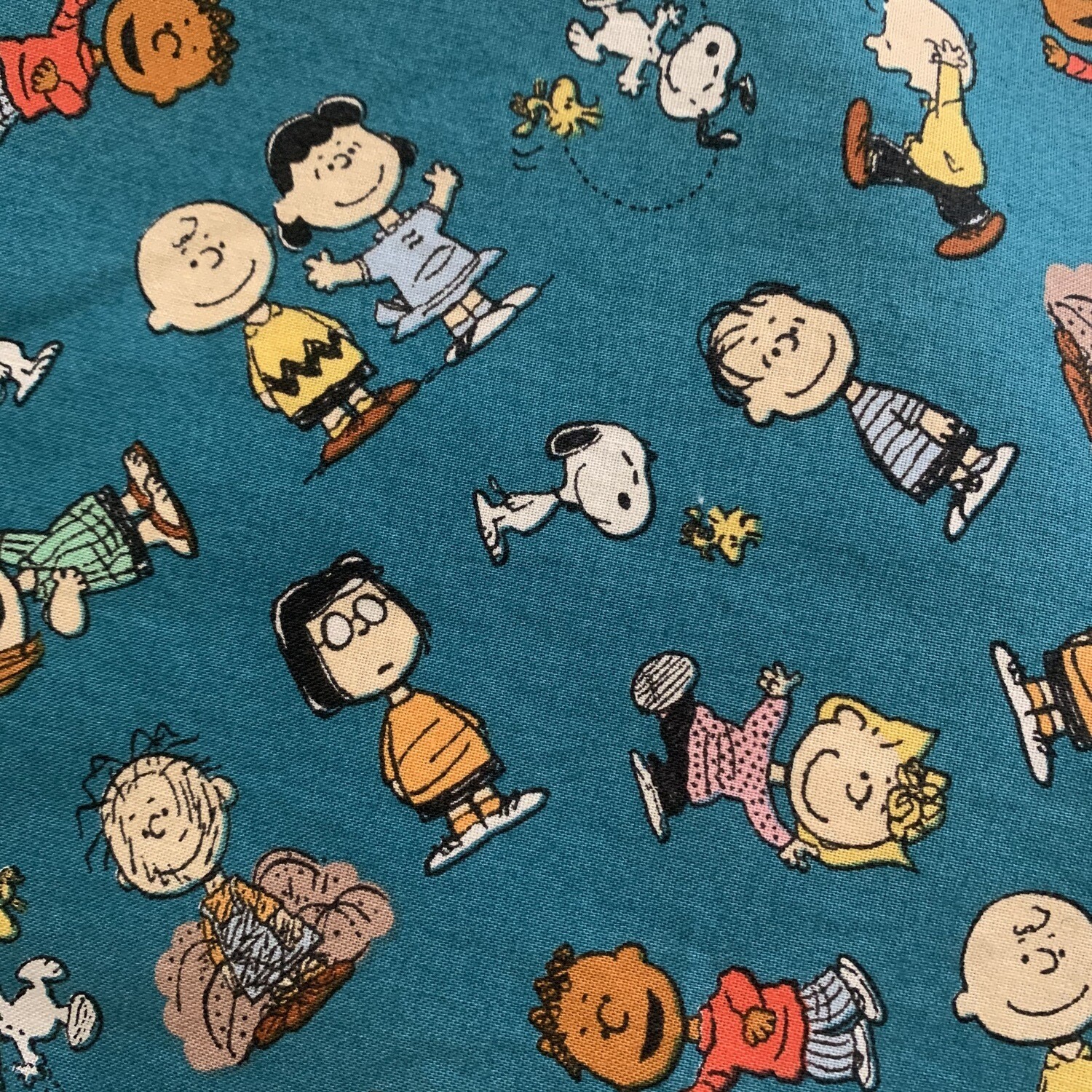 &quot;Peanuts Gang (Teal Blue)&quot; Face Mask