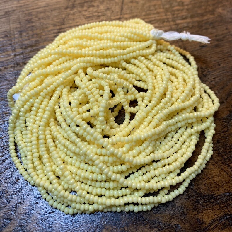 Czech &quot;Opaque Buttercup Yellow&quot; Size 11/0 Hank (#1224)