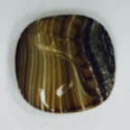 Brown &amp; White Swirl Square