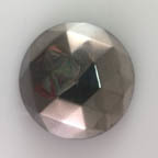 Metallic Antique Silver Faceted Dome