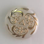 Pearl White &amp; Gold Art Nouveau