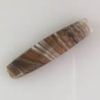Brown &amp; White Swirl Skinny Rectangle