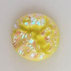 Opaque Lemon Drop AB Abstract Deep Cut
