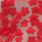 Lucite Flowers, Matte Red Apple