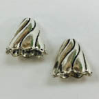 Nickel Free Silver Pewter Bead Cones