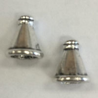 Nickel Free Silver Pewter Bead Cones
