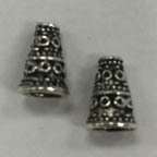 Nickel Free Silver Pewter Bead Cones