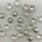 Fancy Filigree Silver Plated Bead Cap