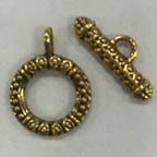 Nickel Free Gold Pewter Toggle Clasp